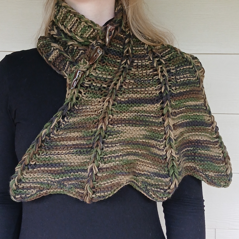 Dragon Wing Cowl Scarf - Camo